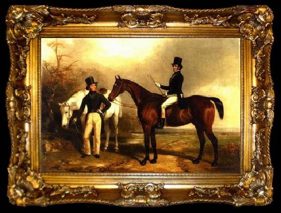 framed  unknow artist Classical hunting fox, Equestrian and Beautiful Horses, 05., ta009-2